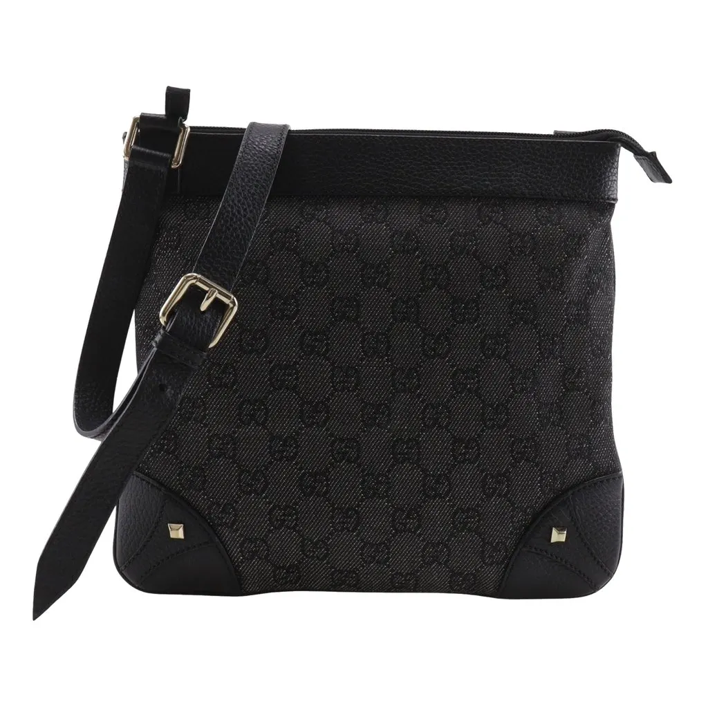 Gucci GG Denim Nailhead Crossbody MultiColor Very good - Front View