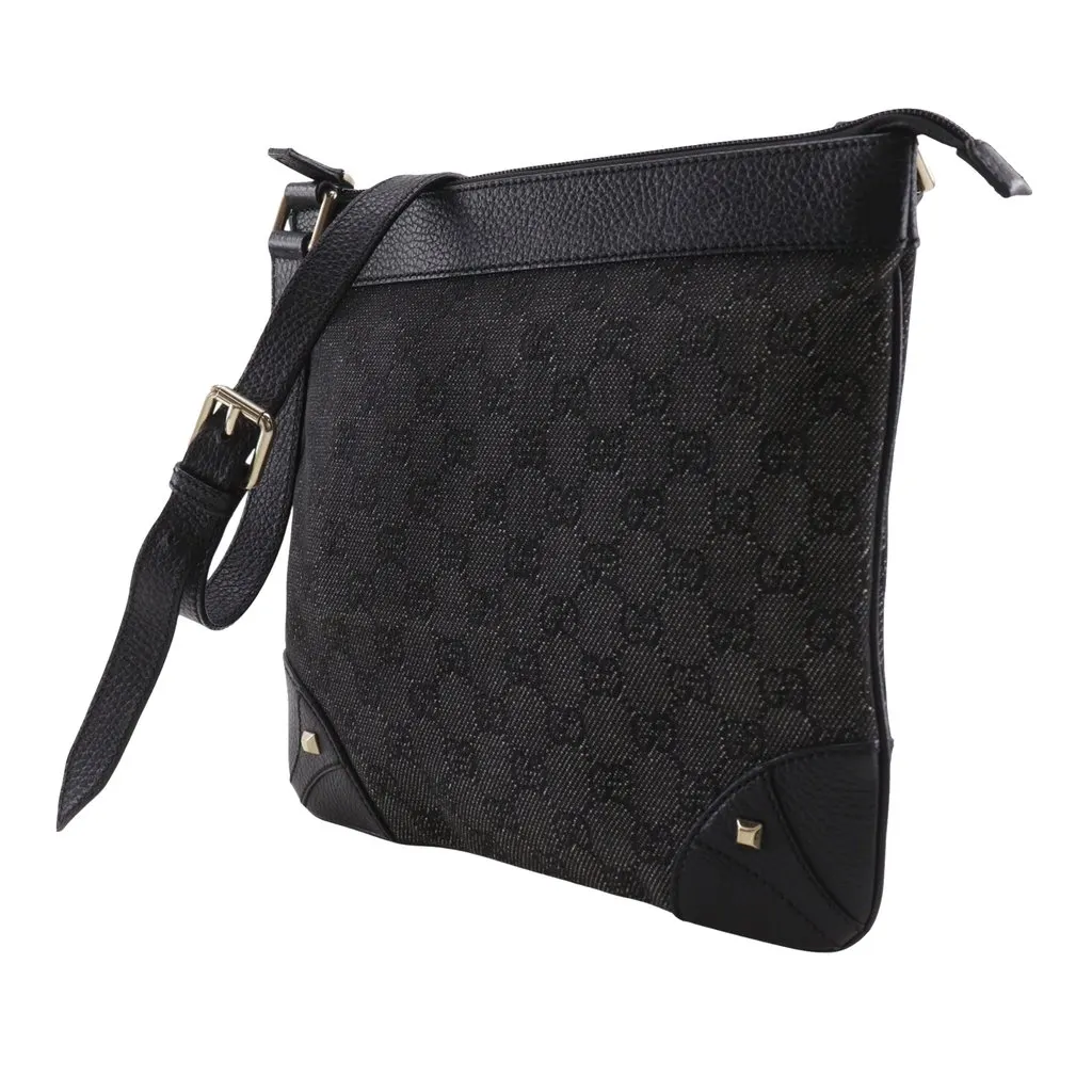 Gucci GG Denim Nailhead Crossbody MultiColor Very good - Back View