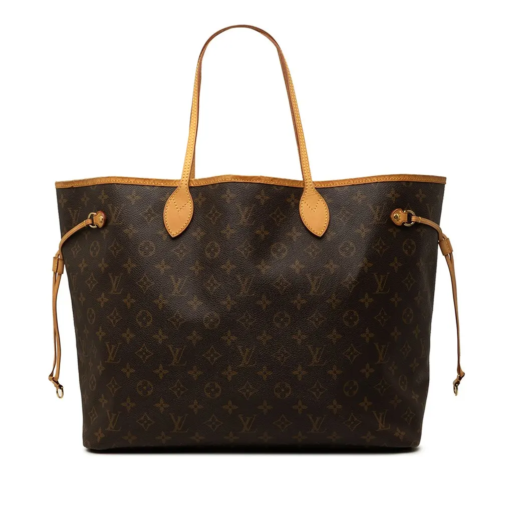 Louis Vuitton Monogram Neverfull GM Brown Very good - Front View