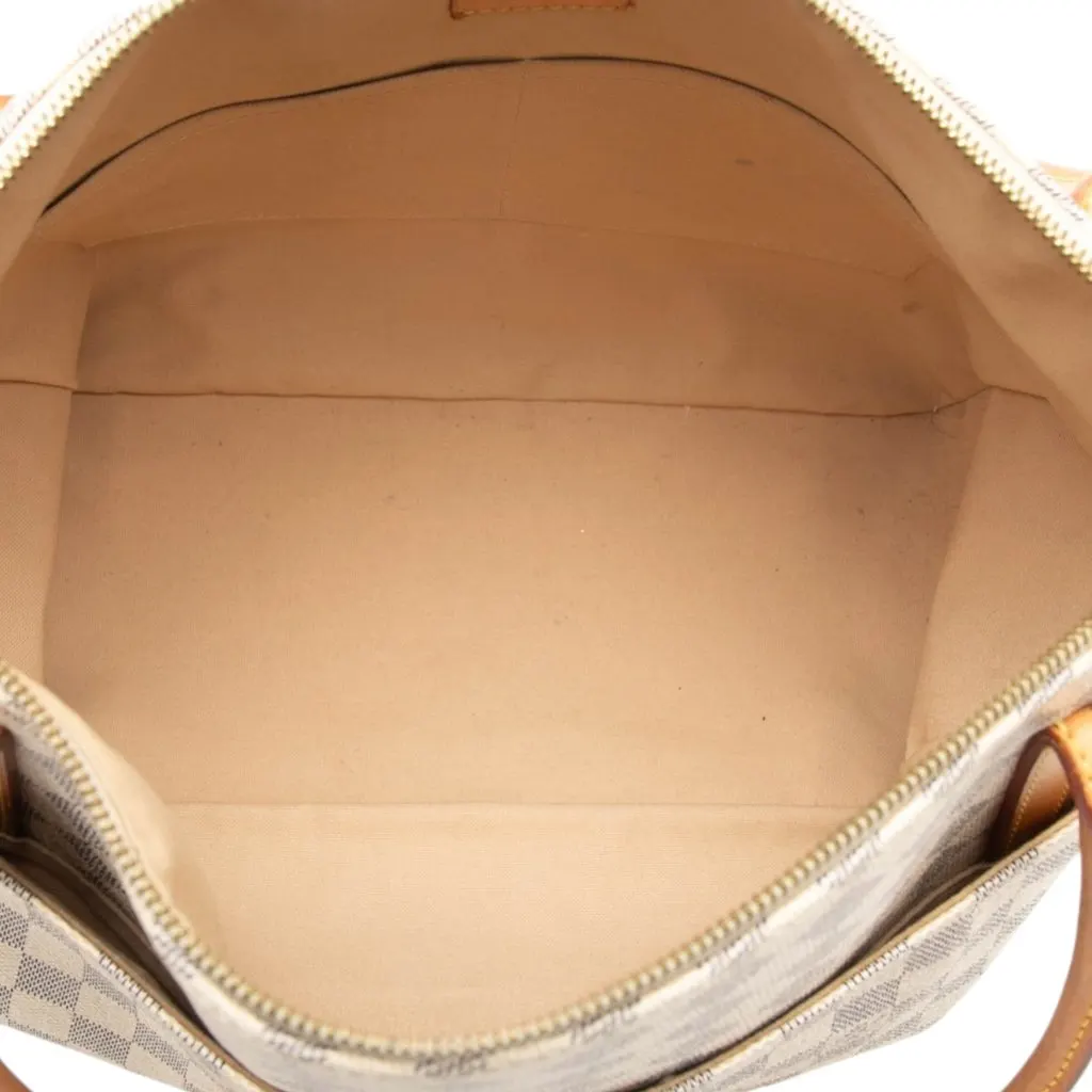 Louis Vuitton Damier Azur Figheri GM White Good - Model View