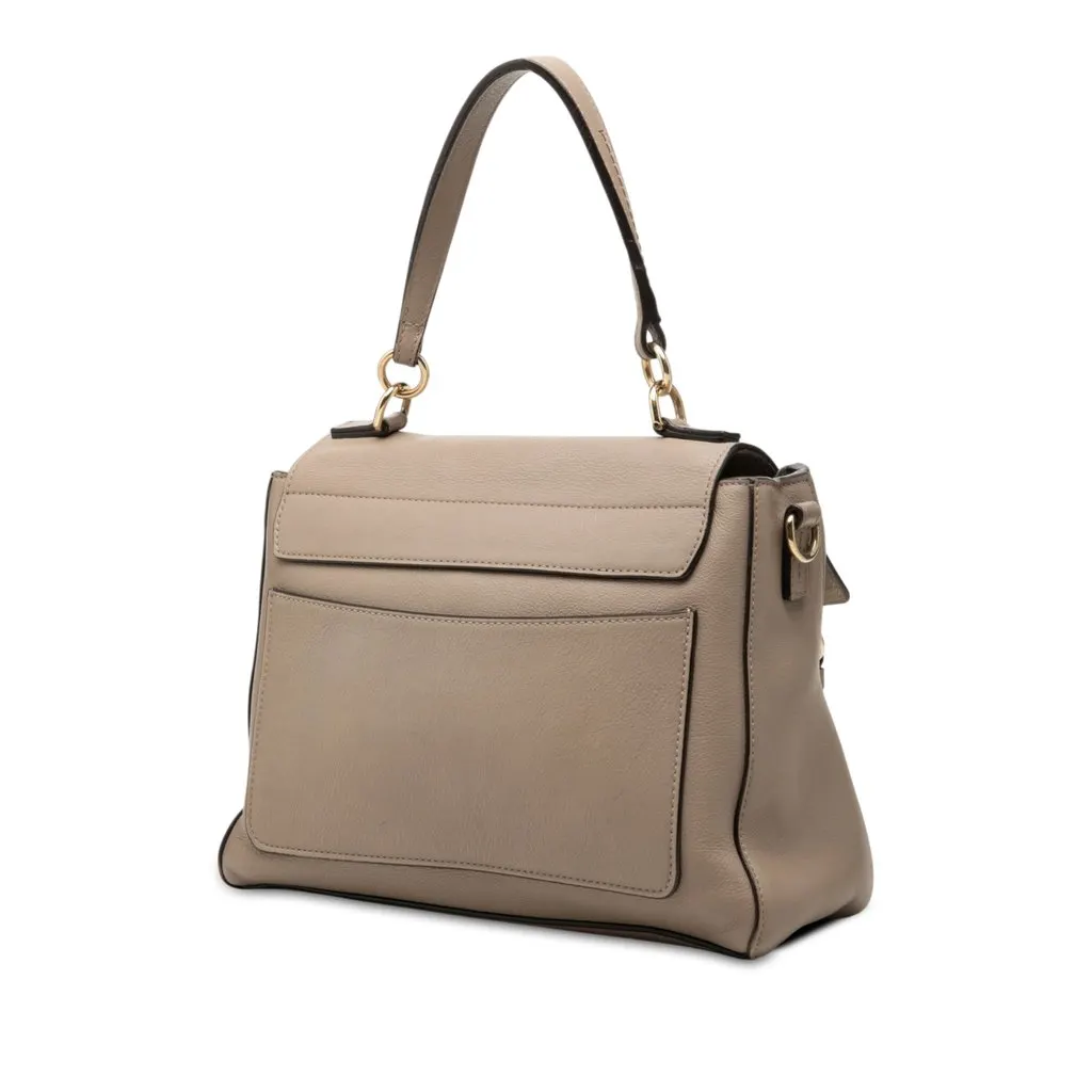 Chloé Small Leather Faye Day Satchel Brown Leather Very good - Back View