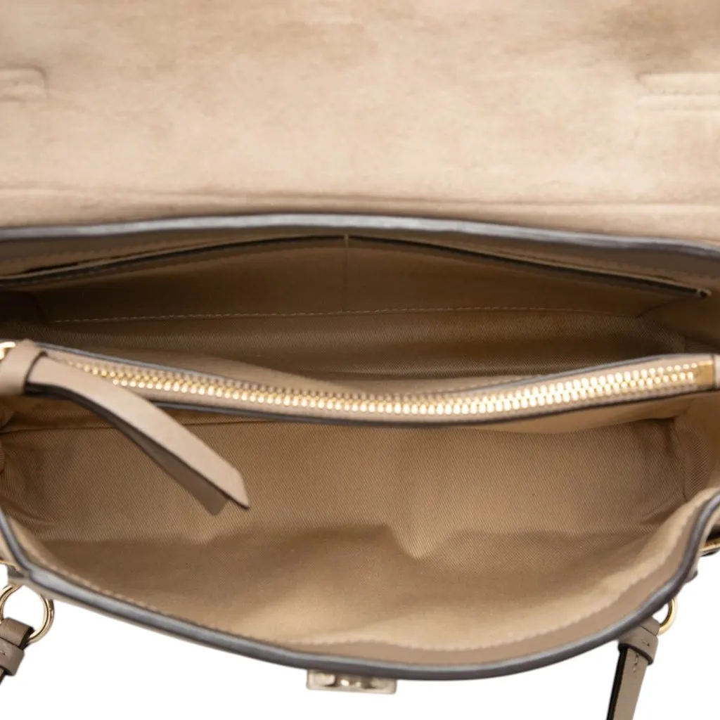 Chloé Small Leather Faye Day Satchel Brown Leather Very good - Model View