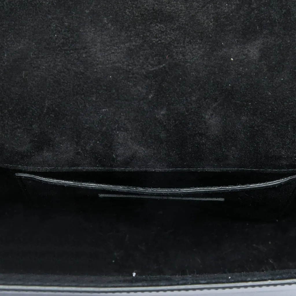 Saint Laurent Small Patent Monogram Universite Crossbody Black Leather Good - Model View