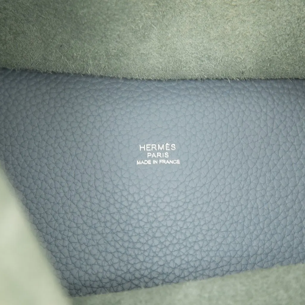 Hermès Clemence Picotin Lock 22 Blue Leather Very good - Box View