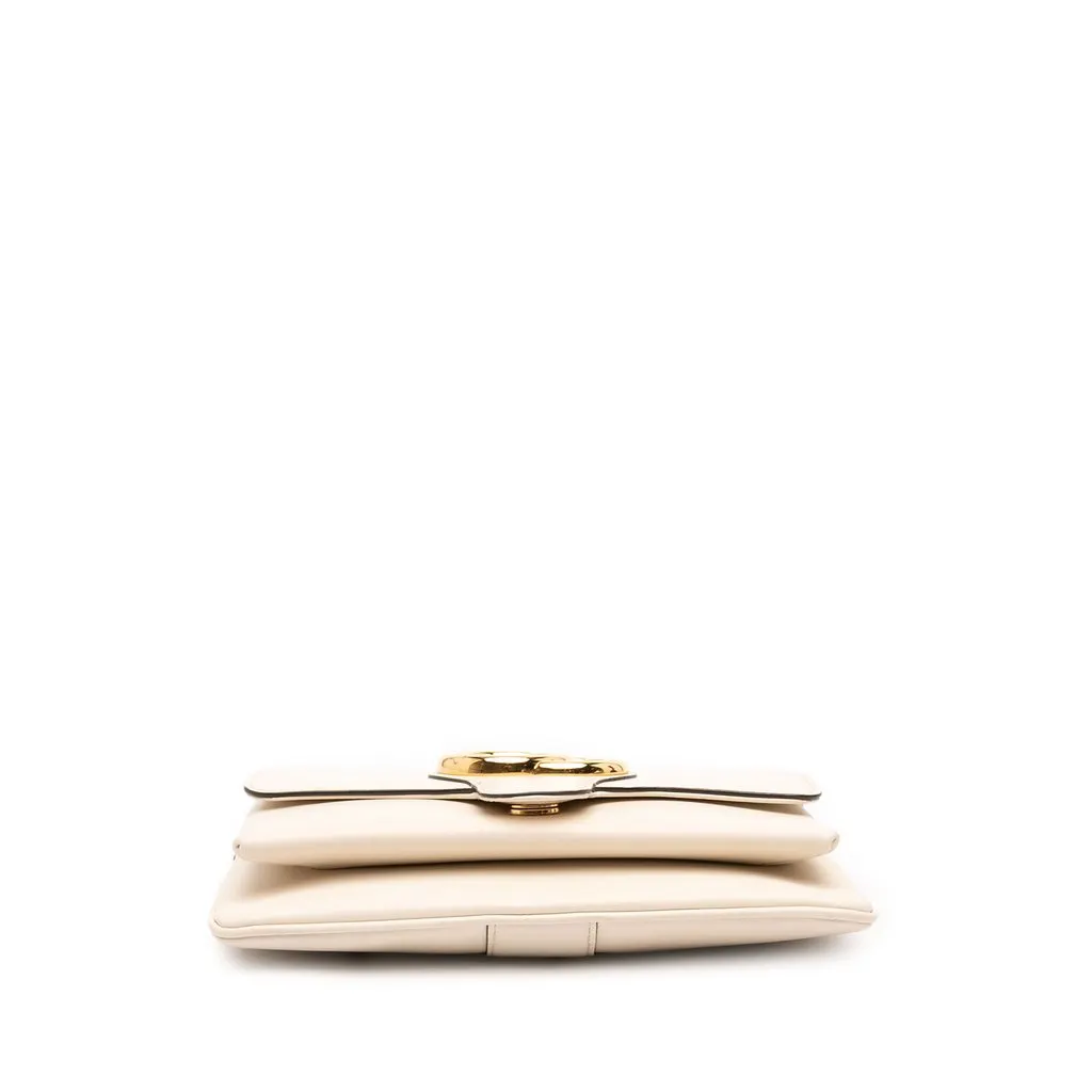 Gucci Small Leather Arli Crossbody White Leather Very good - Inside View