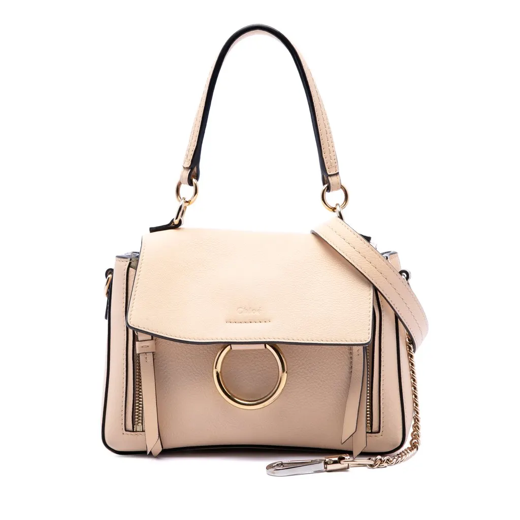Chloé Mini Leather Faye Day Satchel Brown Leather Very good - Front View