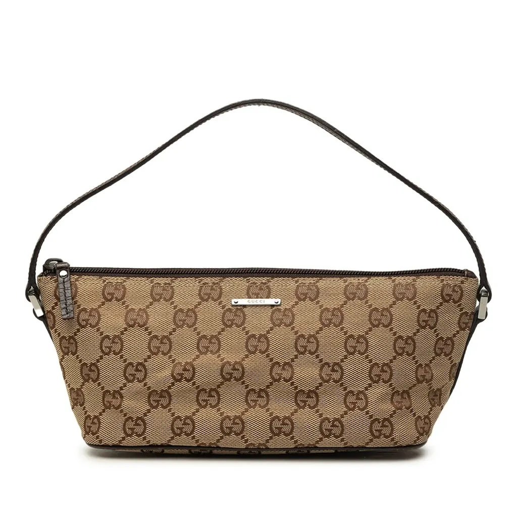 Gucci GG Canvas Boat Beige Canvas Very good - Front View