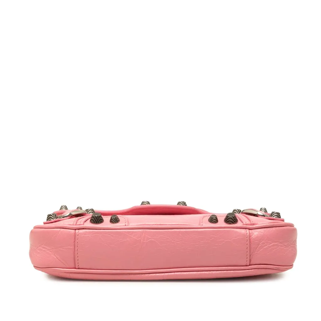 Balenciaga Lambskin Le Cagole Sling Bag XS Pink Leather Very good - Inside View
