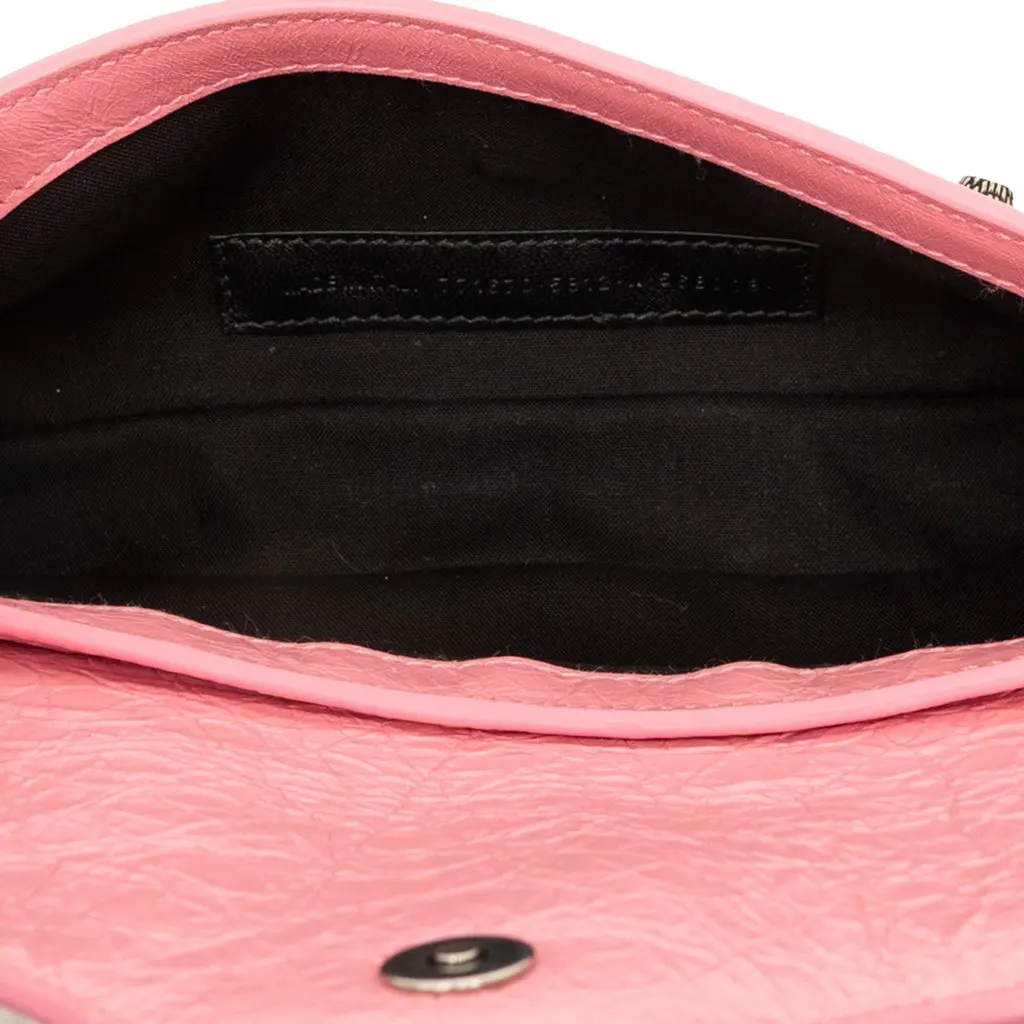 Balenciaga Lambskin Le Cagole Sling Bag XS Pink Leather Very good - Model View