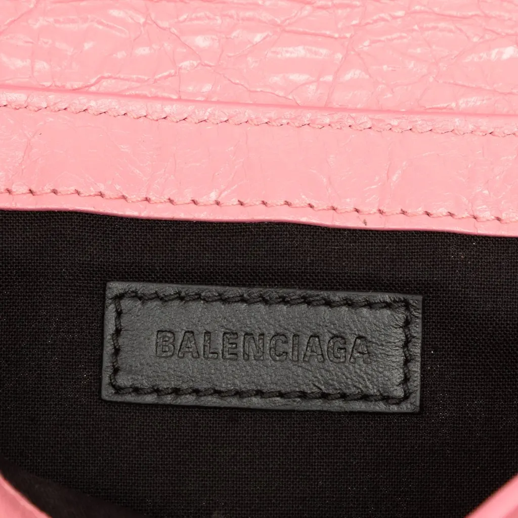 Balenciaga Lambskin Le Cagole Sling Bag XS Pink Leather Very good - Box View