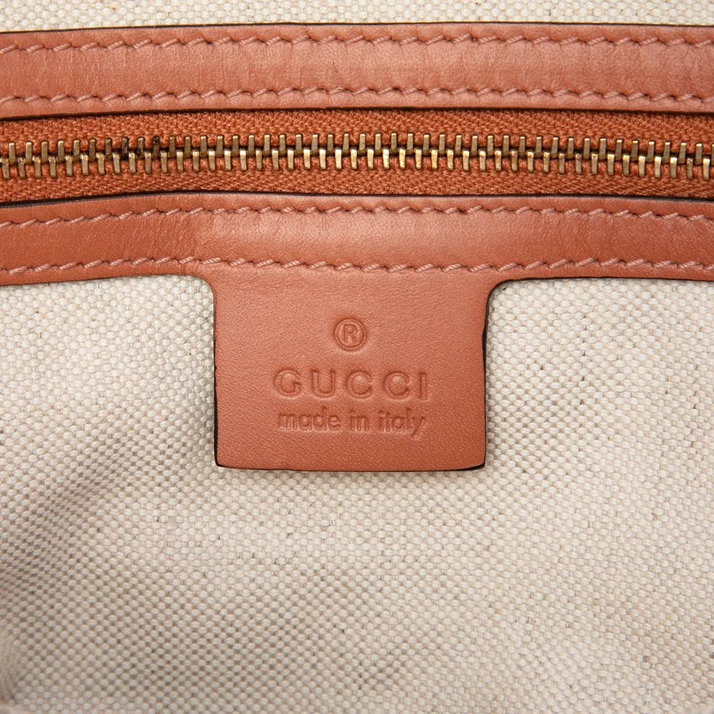 Gucci GG Canvas Heart Bit Satchel Beige Canvas Very good - Box View