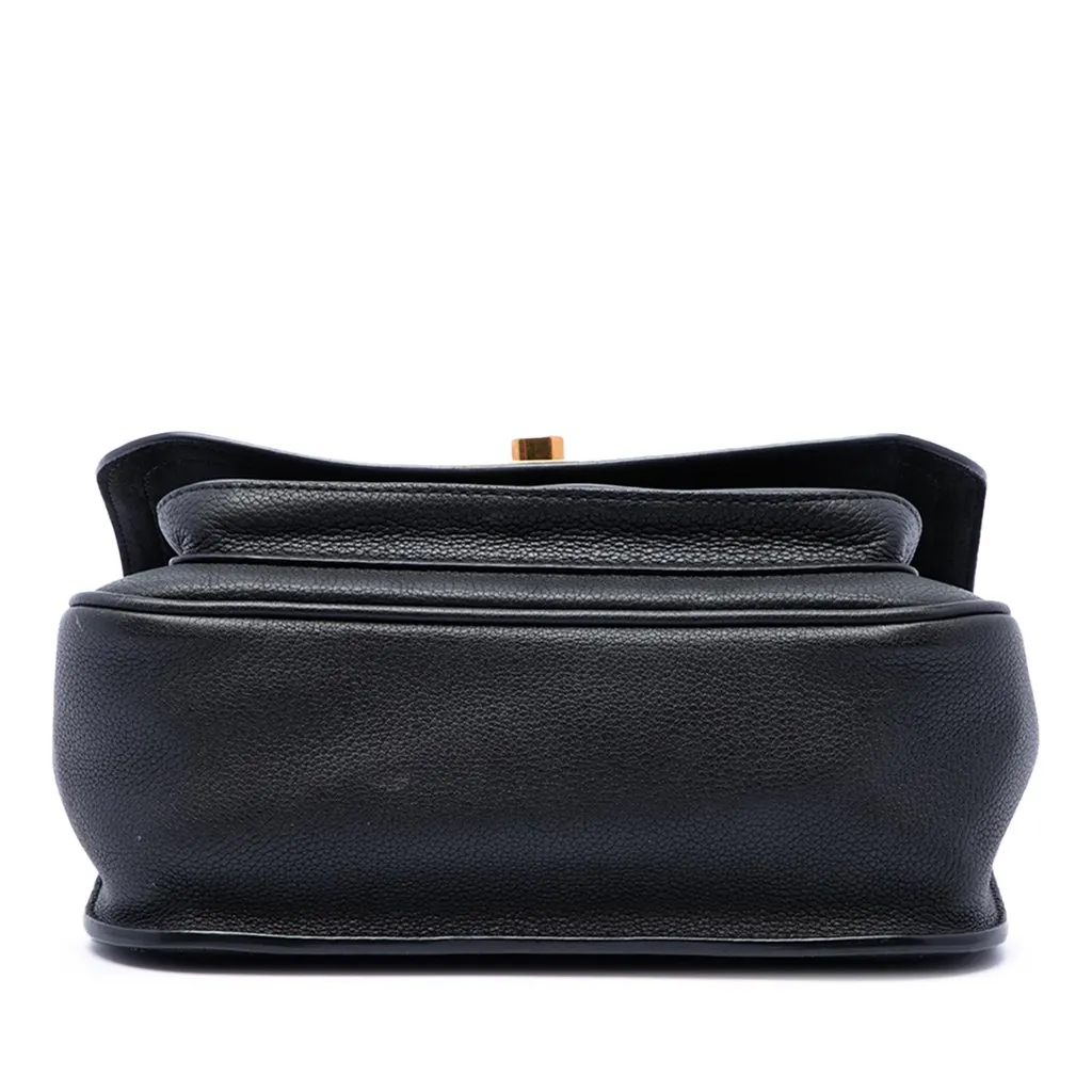 Louis Vuitton Calfskin Lockme Chain Shoulder Bag Black Leather Very good - Inside View