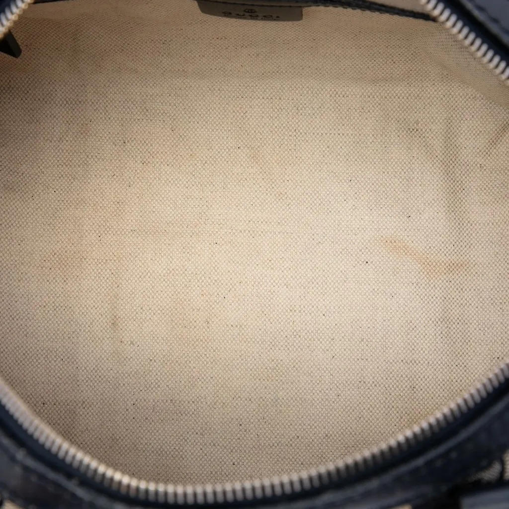 Gucci Small GG Canvas Web Joy Boston Bag Beige Very good - Model View