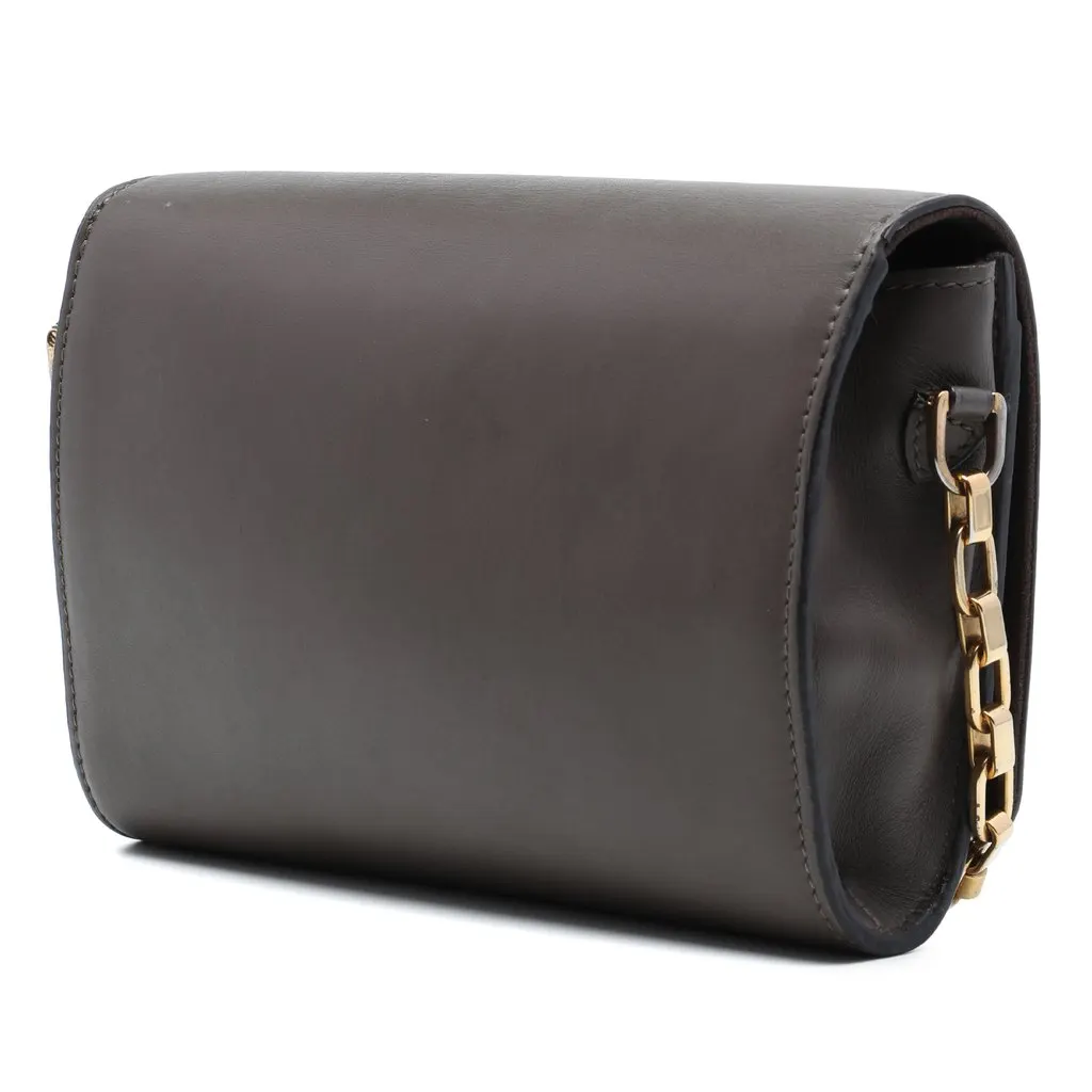 Louis Vuitton Calfskin Louise Chain GM Brown Leather Very good - Back View
