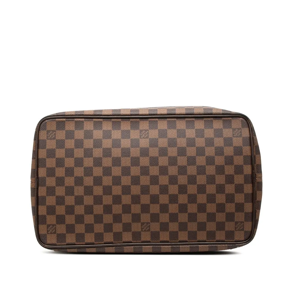 Louis Vuitton Damier Ebene Greenwich PM Brown Canvas Good - Back View