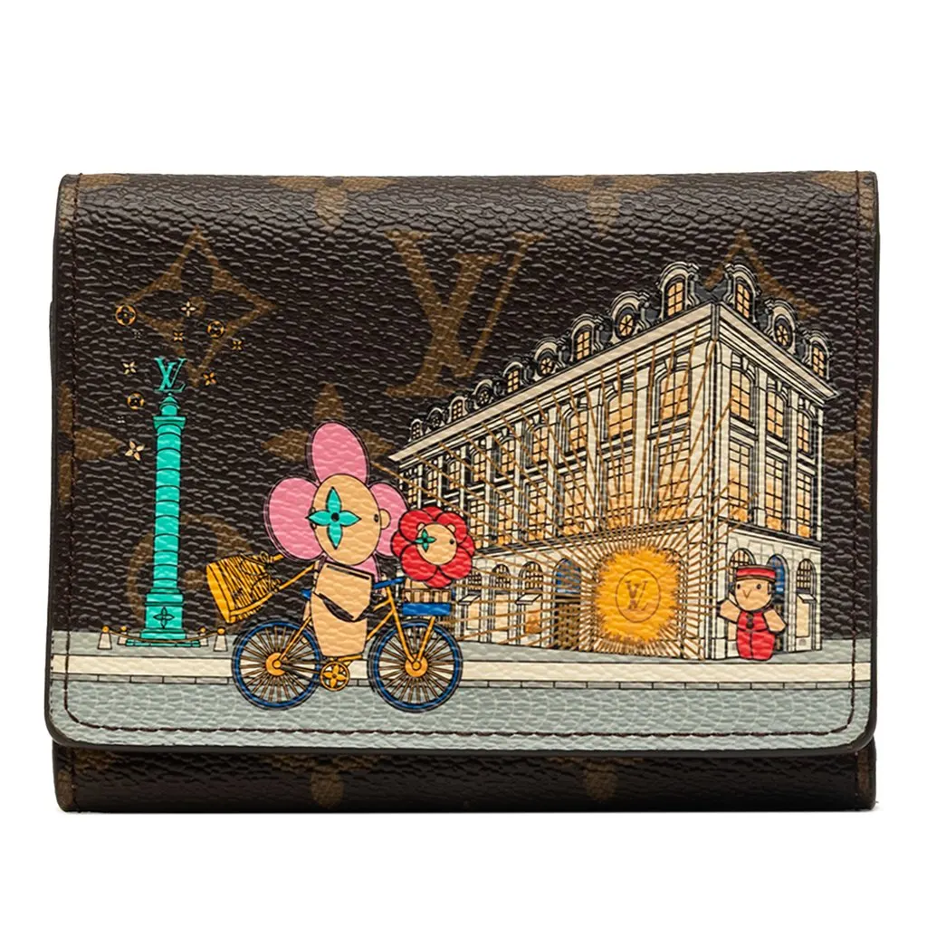 Louis Vuitton Monogram Vivienne in Paris Victorine Wallet Brown Very good - Front View