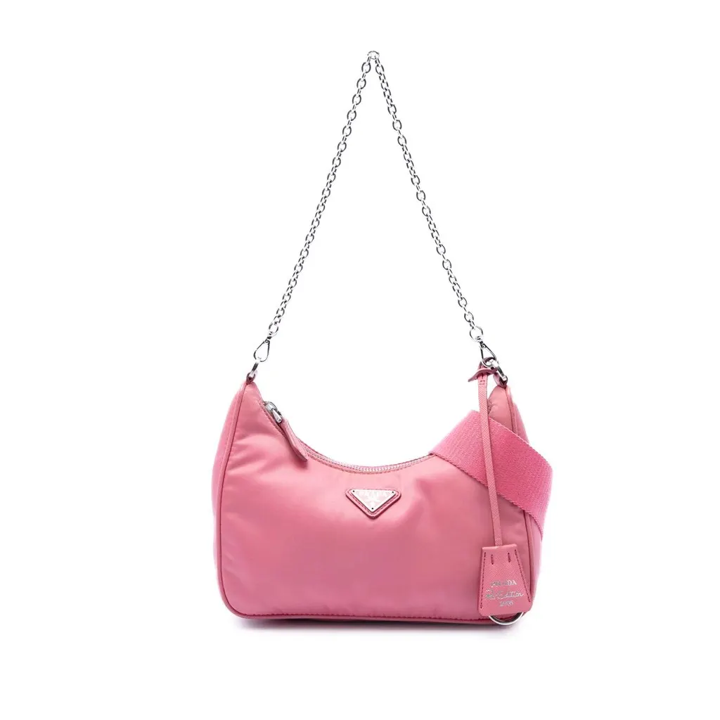 Prada Tessuto Re Edition 2005 Satchel Pink Very good - Front View