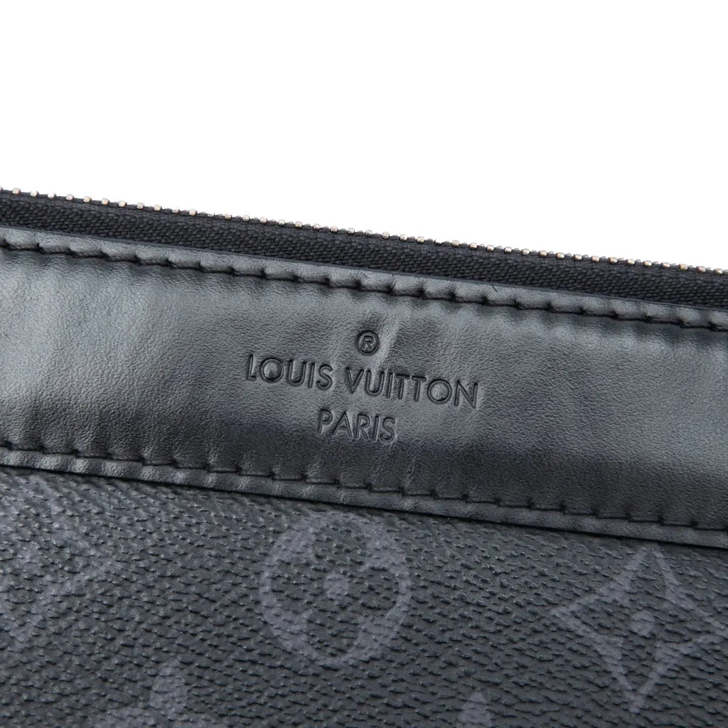 Louis Vuitton Monogram Eclipse Discovery Pochette GM Black Very good - Box View