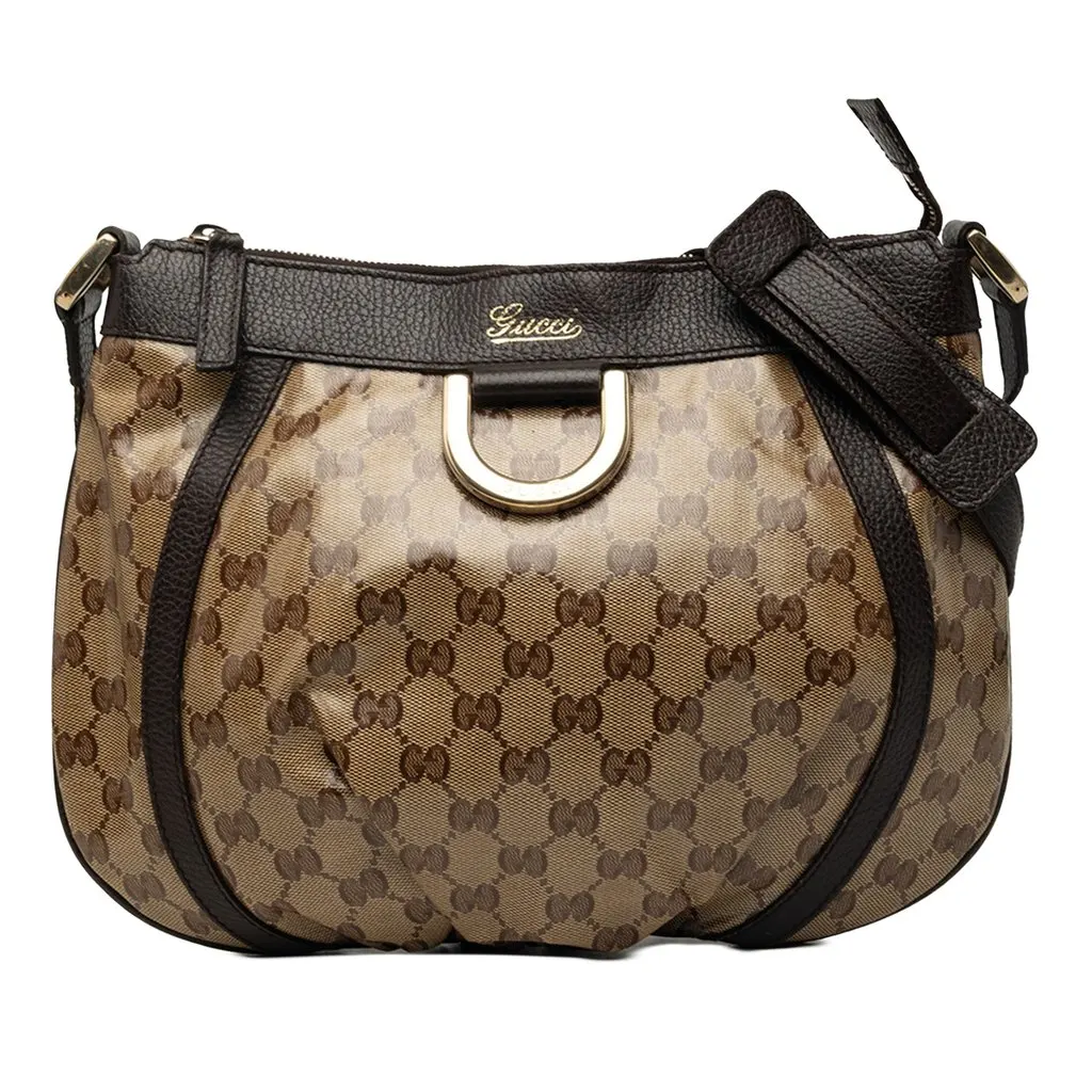 Gucci GG Crystal Abbey D Ring Crossbody Beige Very good - Front View