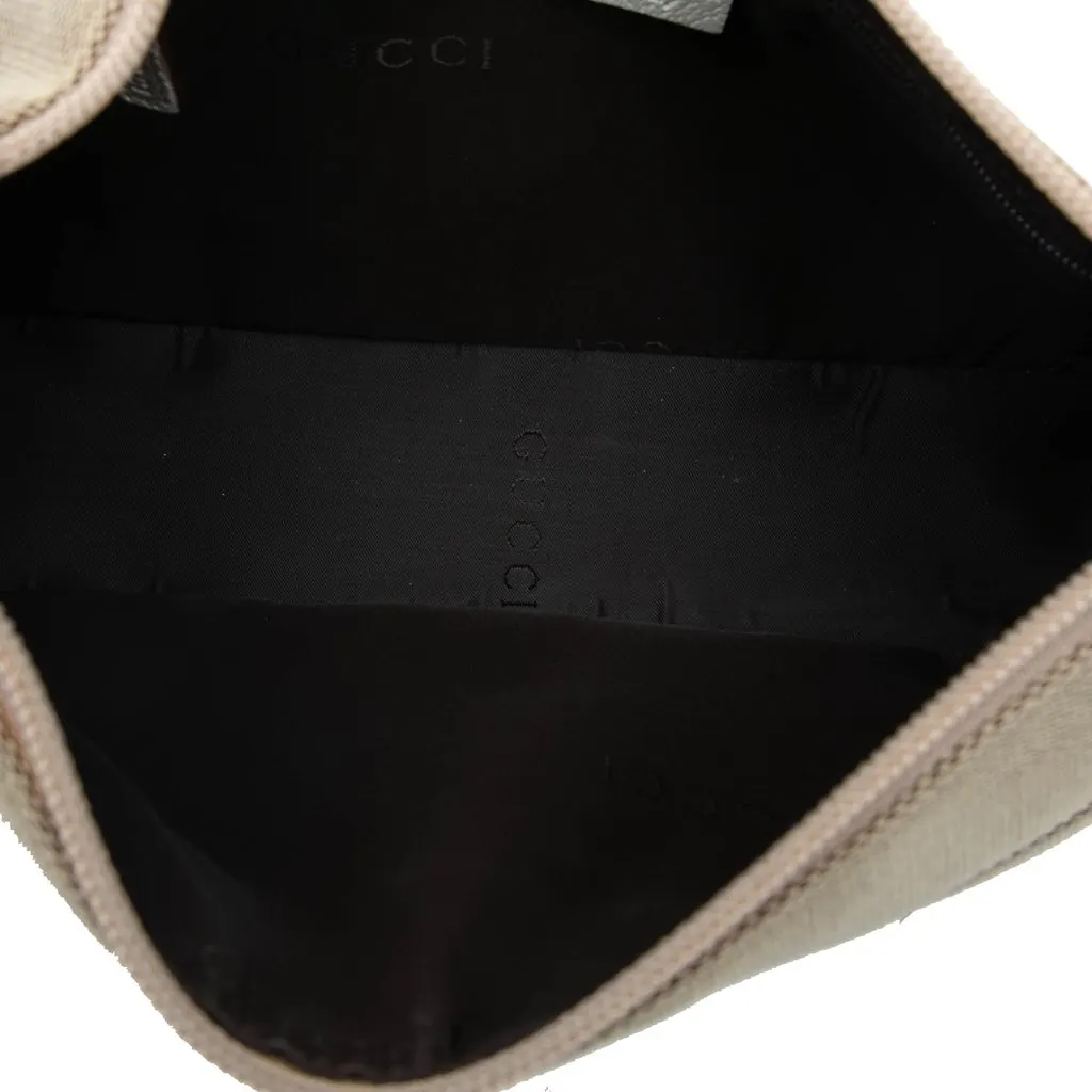 Gucci GG Canvas Bamboo Top Handle Beige Very good - Model View