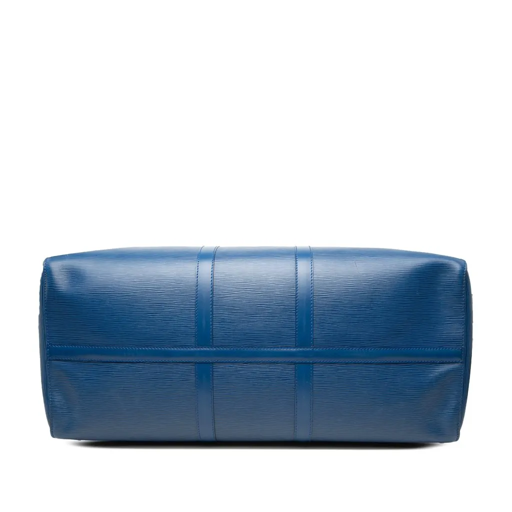 Louis Vuitton Epi Keepall 55 Blue Leather Very good - Inside View