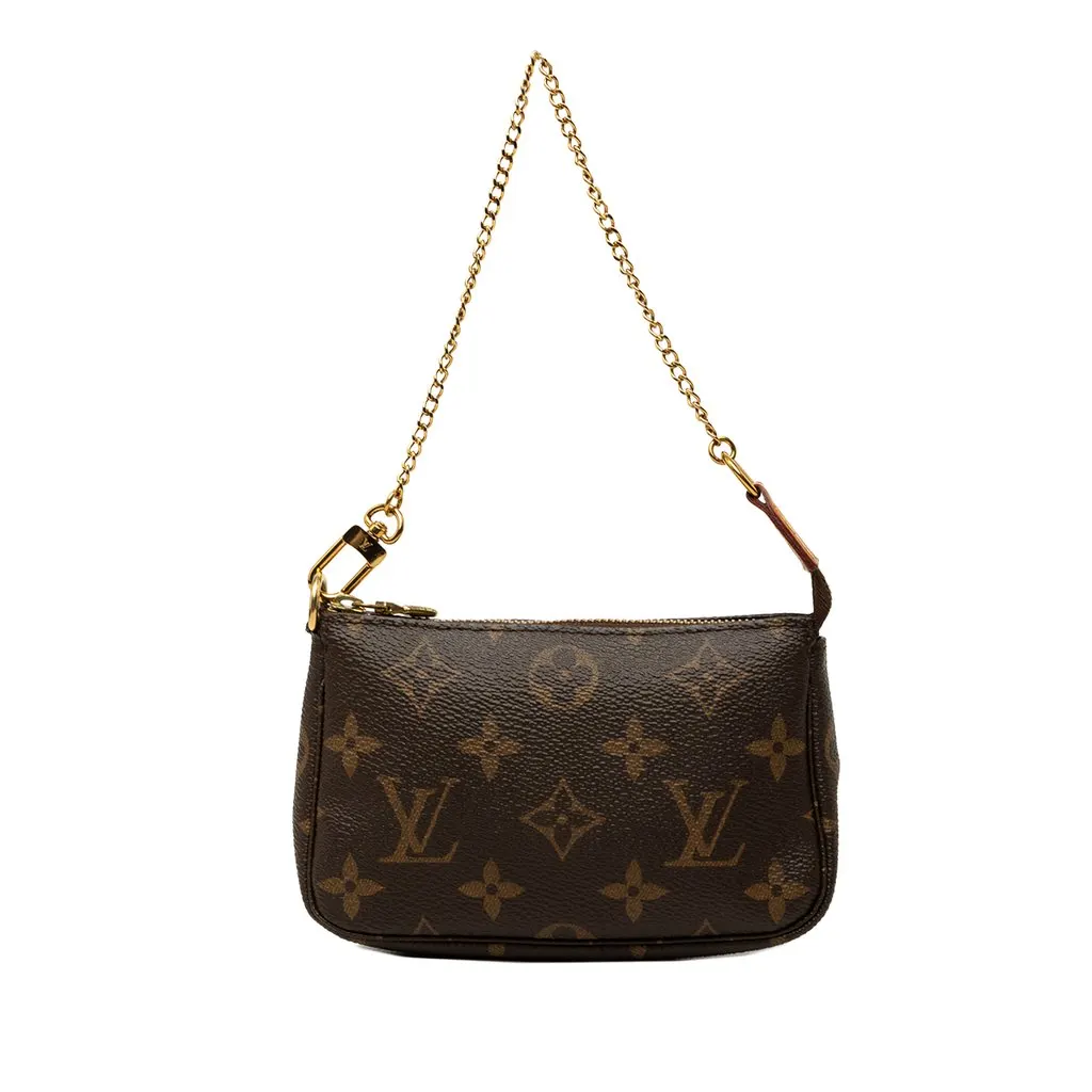 Louis Vuitton Monogram Mini Pochette Accessoires Brown Canvas Very good - Front View