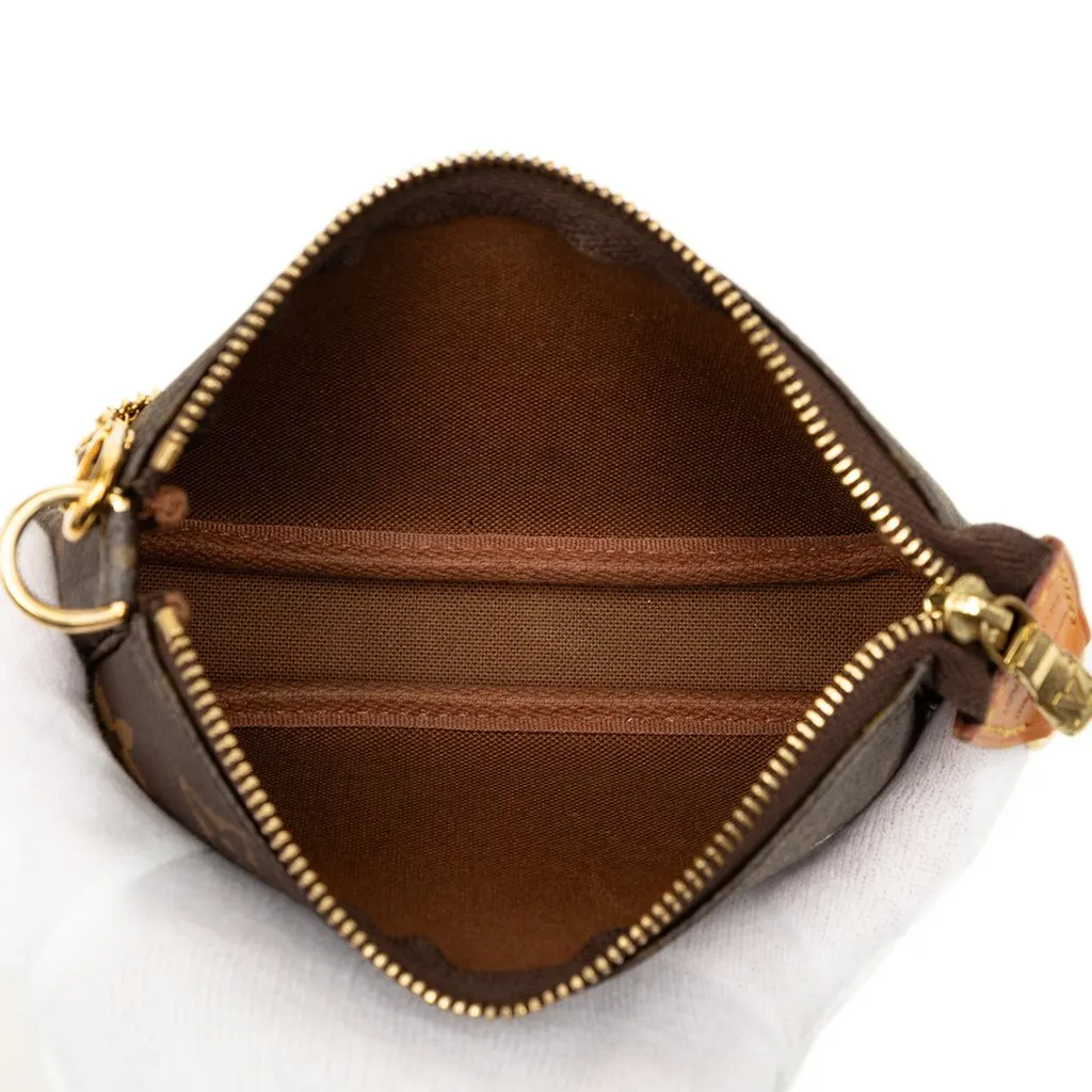 Louis Vuitton Monogram Mini Pochette Accessoires Brown Canvas Very good - Model View