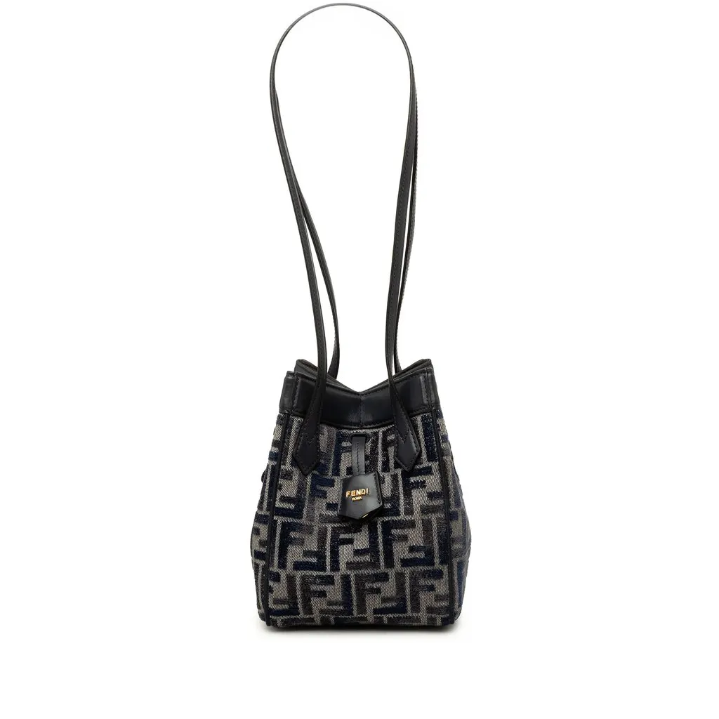 Fendi Mini Zucca Chenille Origami Shoulder Bag