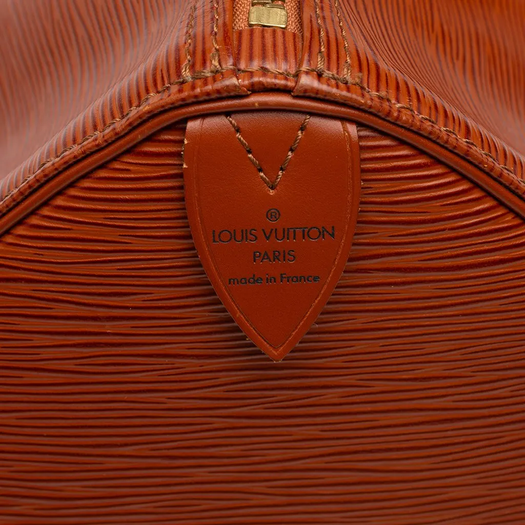 Louis Vuitton Epi Speedy 35 Brown Leather Good - Box View
