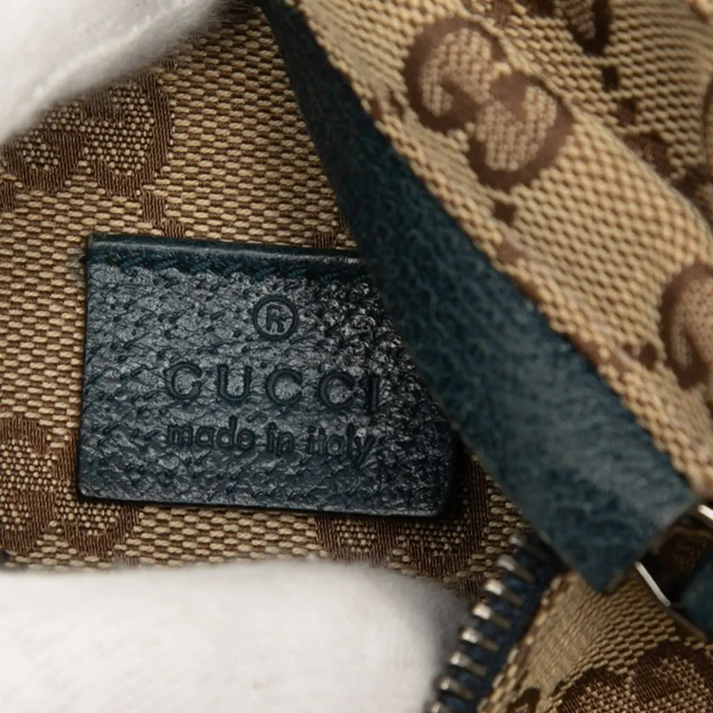 Gucci GG Canvas Web Double Pocket Belt Bag Beige Canvas Very good - Box View