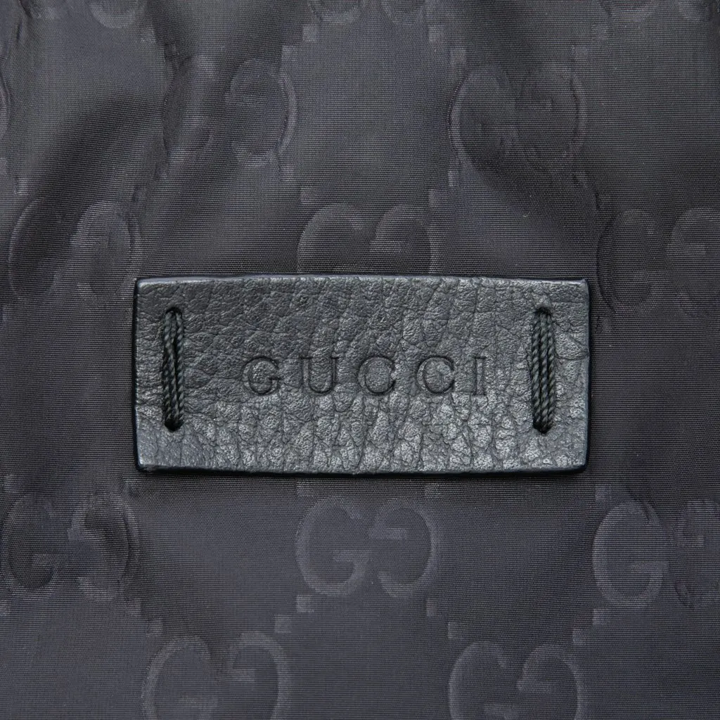 Gucci GG Nylon Satchel Black Very good - Box View
