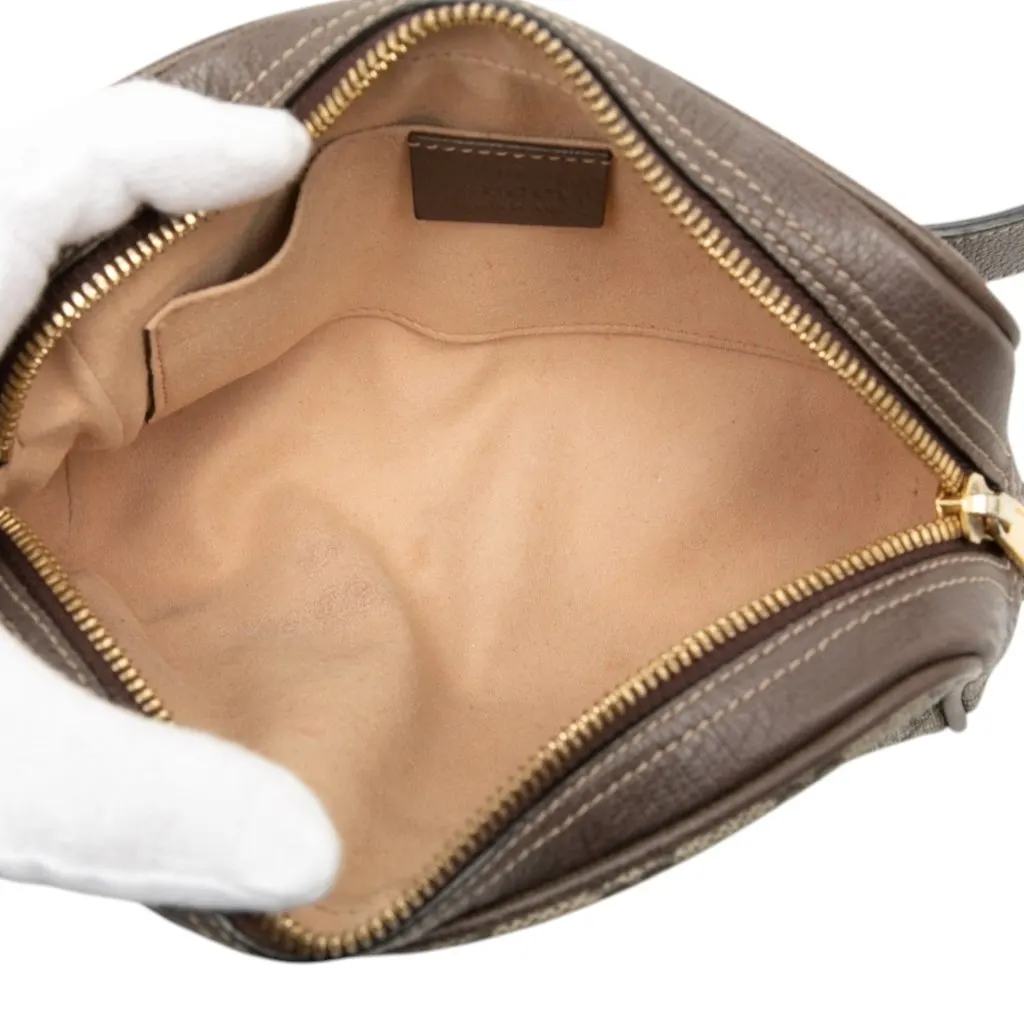 Gucci Small GG Supreme Web Ophidia Belt Bag Beige Good - Model View