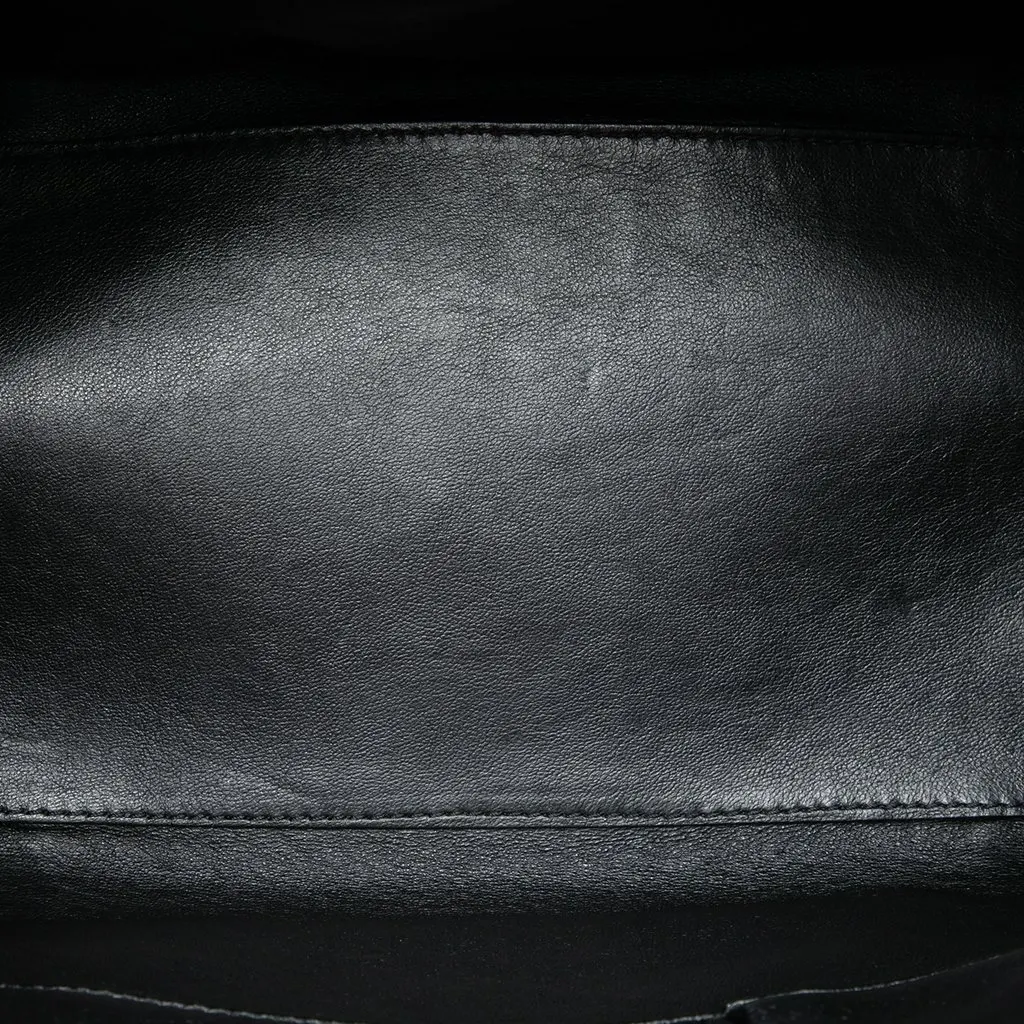 Celine Mini Bicolor Leather Luggage Tote Blue Leather Very good - Model View