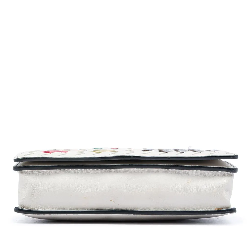 Bottega Veneta Nappa Intrecciato Abstract Wallet On Chain White Leather Very good - Inside View