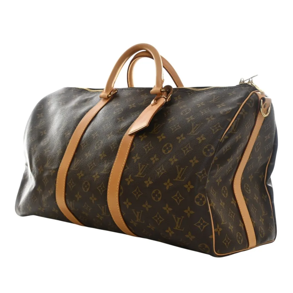 Louis Vuitton Monogram Keepall Bandouliere 50 Brown Very good - Inside View