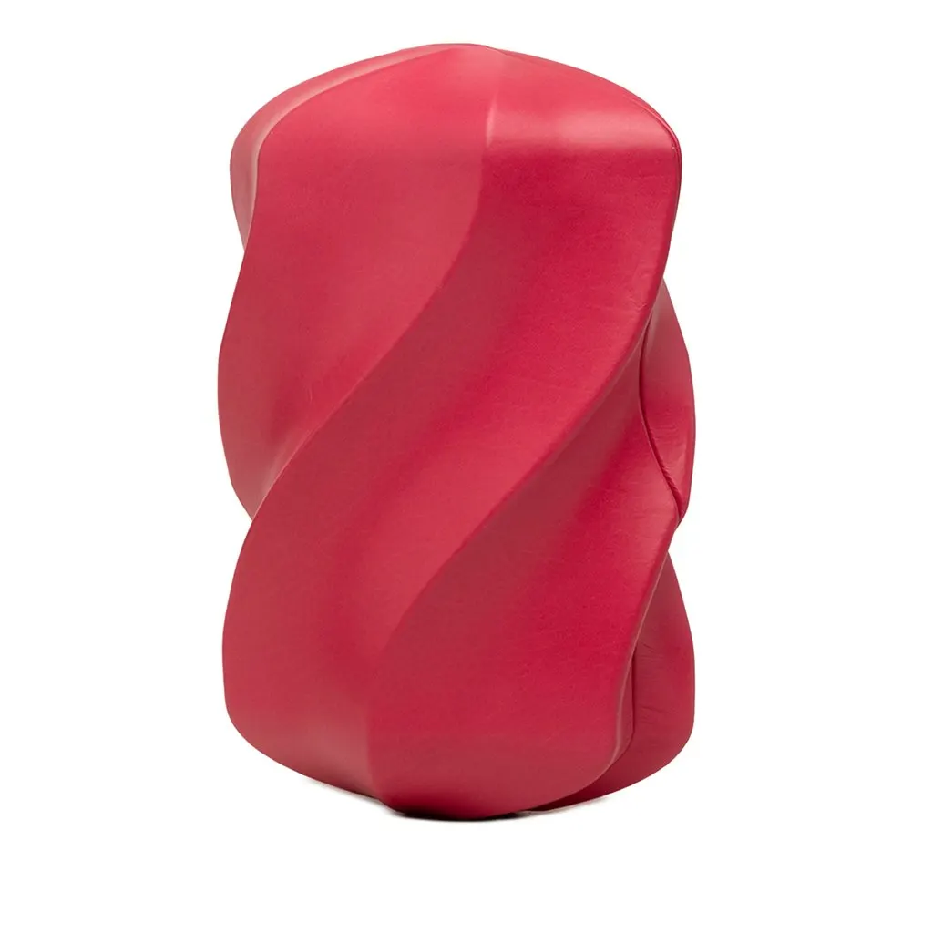 Bottega Veneta Calfskin The Whirl Clutch Pink Leather Very good - Back View