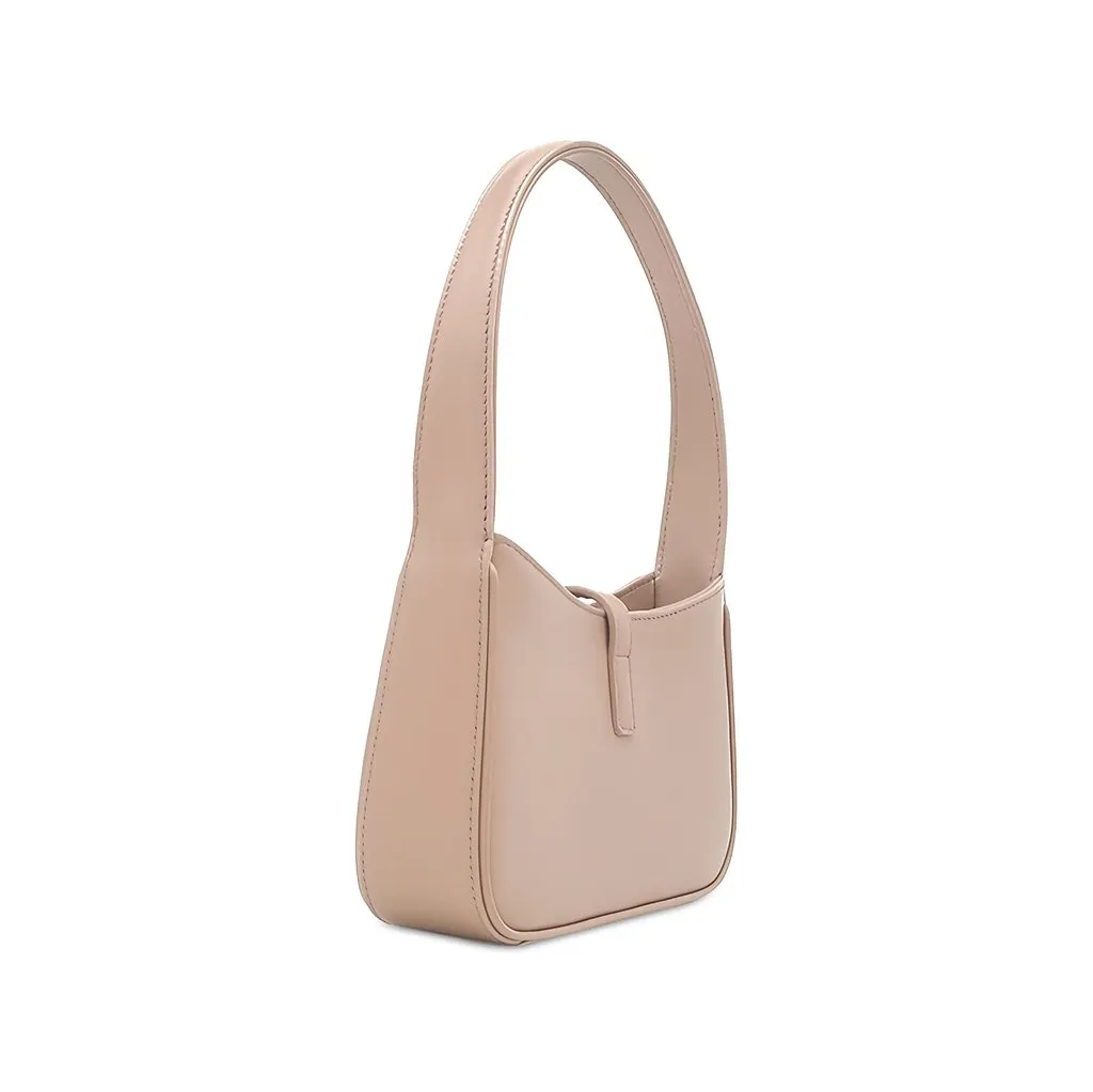 Saint Laurent Mini Smooth Calfskin Le 5 a 7 Beige Leather Very good - Back View