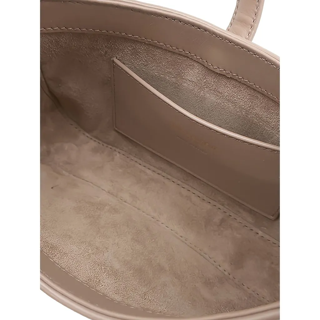 Saint Laurent Mini Smooth Calfskin Le 5 a 7 Beige Leather Very good - Model View