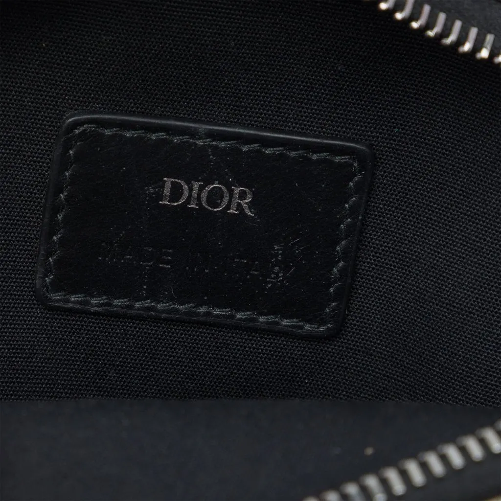 Dior Micro Oblique Canvas Rider Pouch Blue Canvas Very good - Box View