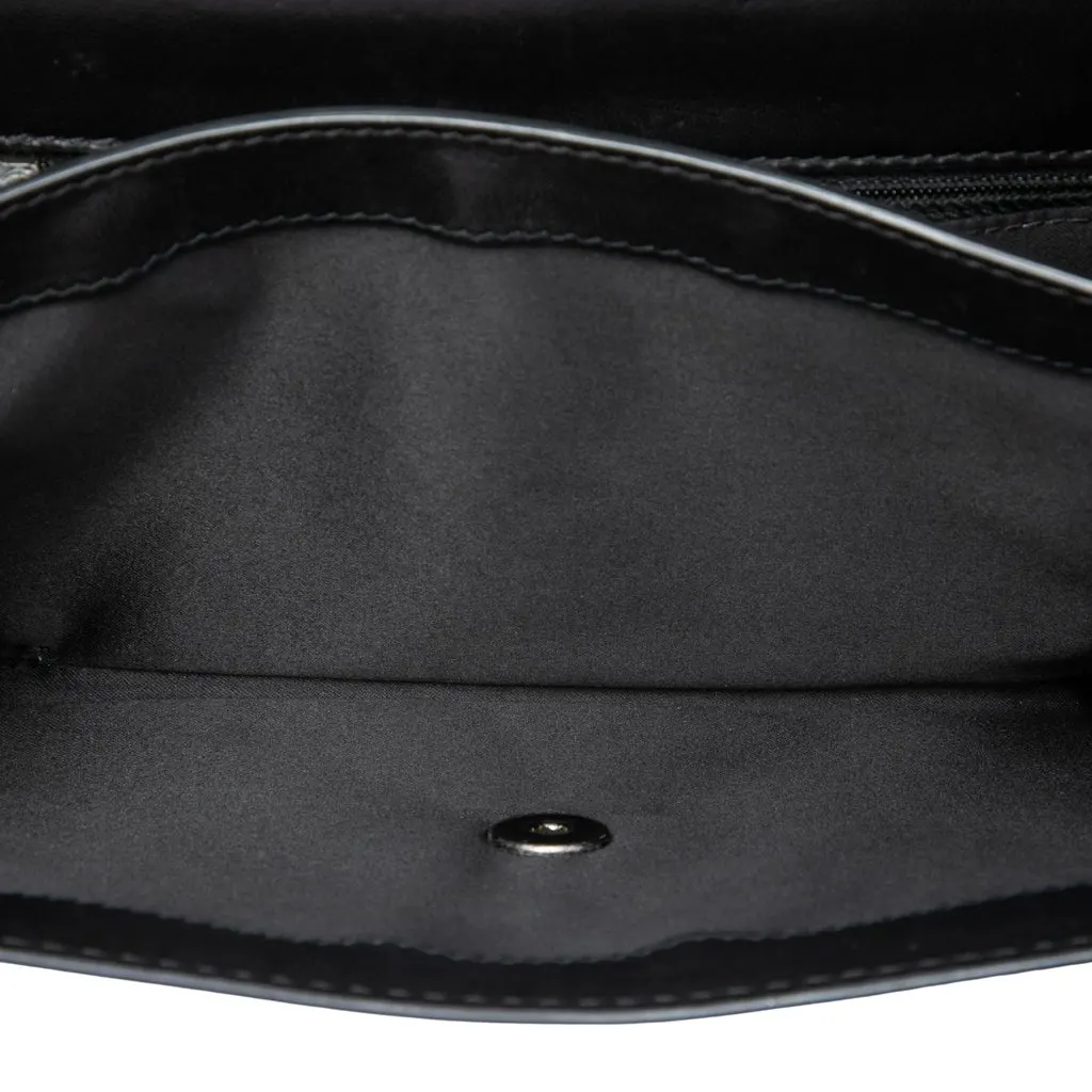 Chanel Small Quilted Lambskin Citizen Zip Flap Black Leather Very good - Model View