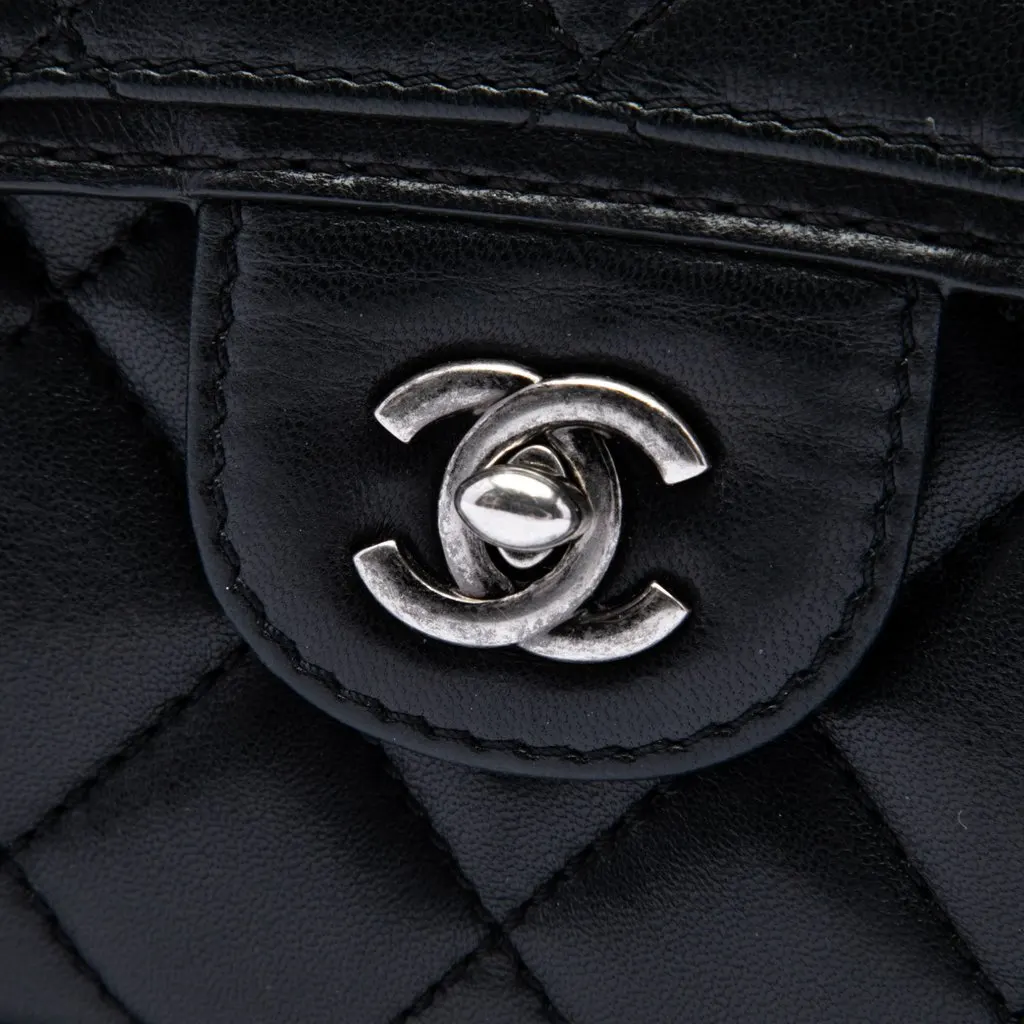 Chanel Small Quilted Lambskin Citizen Zip Flap Black Leather Very good - Box View