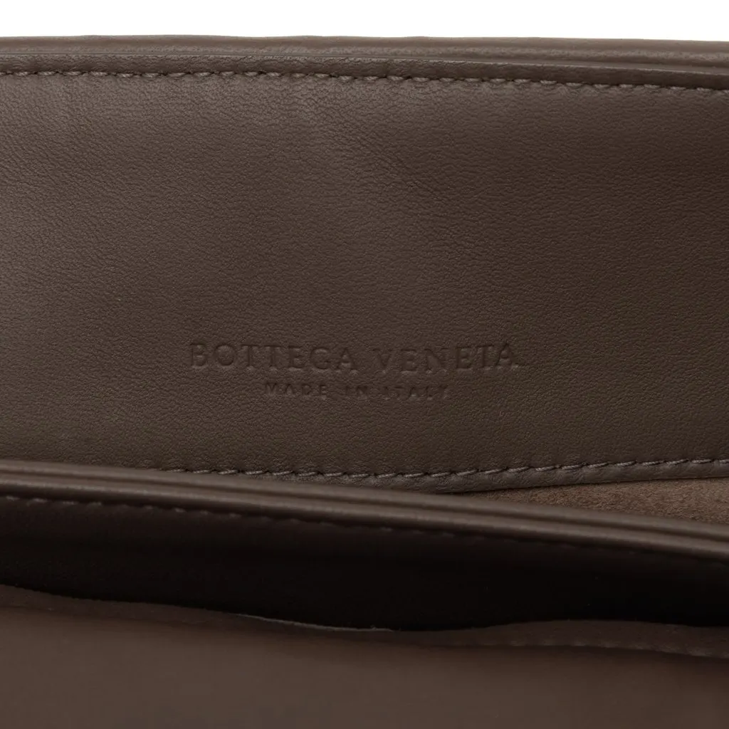 Bottega Veneta Small Nappa Intrecciato Olimpia Shoulder Bag Brown Leather Good - Box View