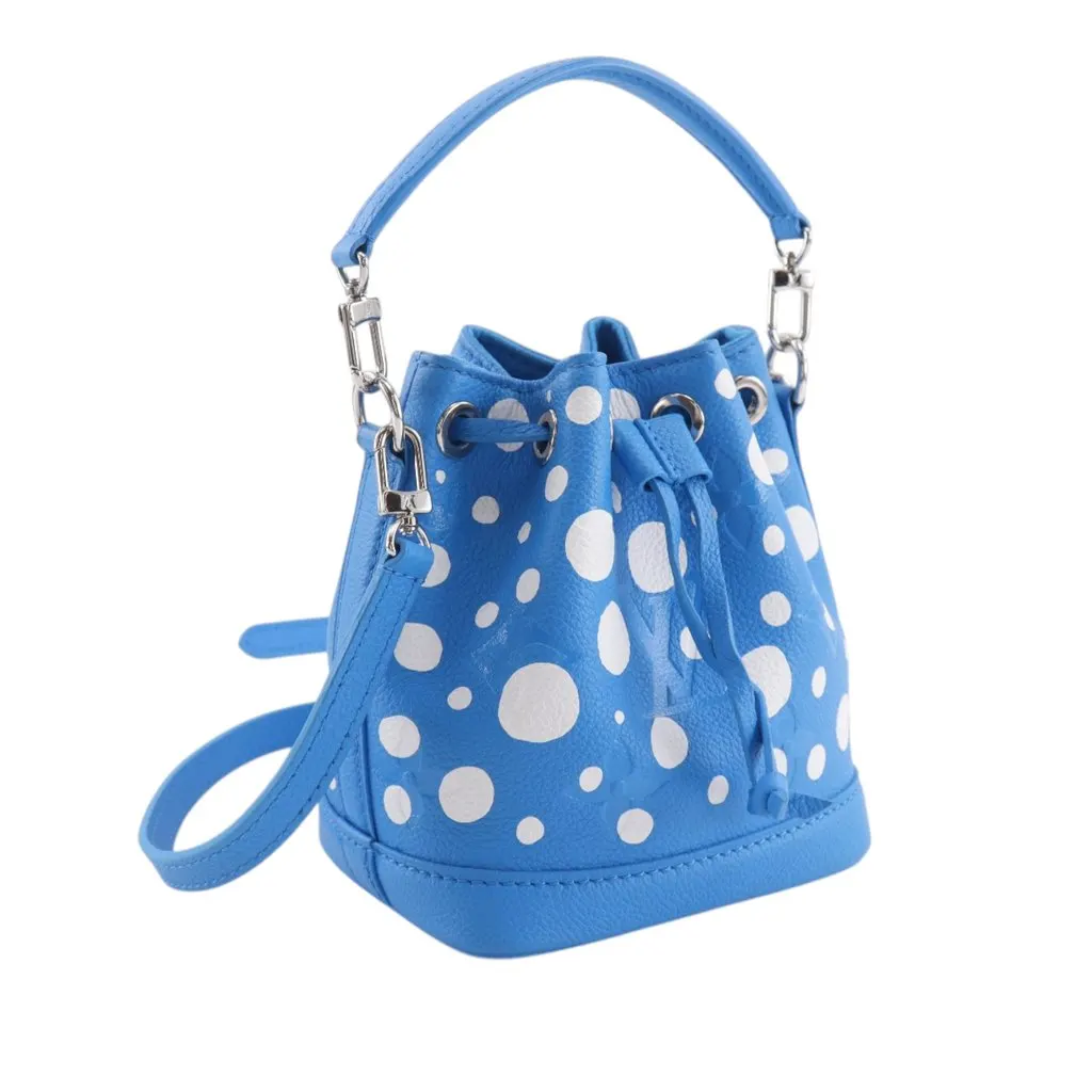 Louis Vuitton Yayoi Kusama Monogram Giant Empreinte Infinity Dots Nano Noe Blue Leather Very good - Back View