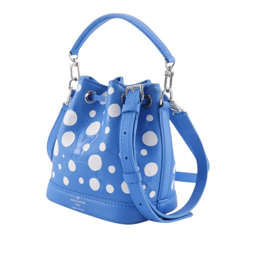 Louis Vuitton Yayoi Kusama Monogram Giant Empreinte Infinity Dots Nano Noe Blue Leather Very good - Inside View