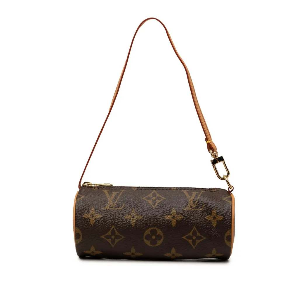 Louis Vuitton Monogram Papillon Pochette Brown Very good - Front View