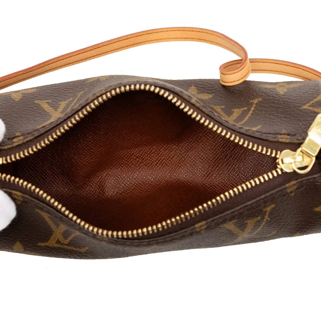 Louis Vuitton Monogram Papillon Pochette Brown Very good - Model View