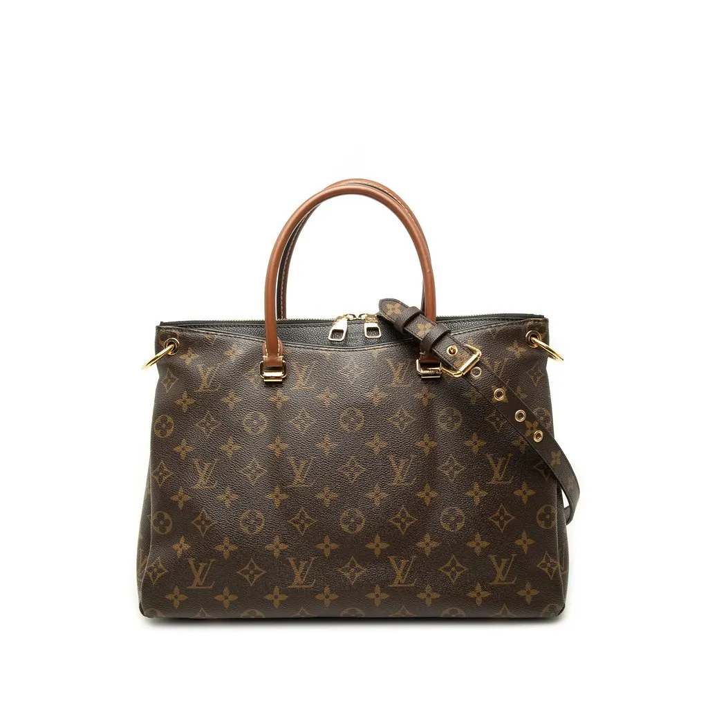 Louis Vuitton Monogram Pallas MM Brown Canvas Very good - Front View