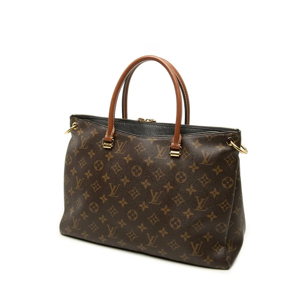 Louis Vuitton Monogram Pallas MM Brown Canvas Very good - Back View