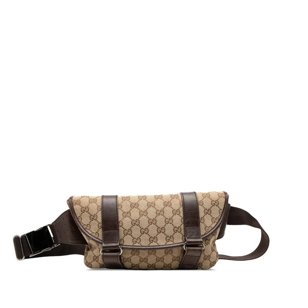 Gucci GG Canvas Belt Bag Beige Canvas Very good - Front View