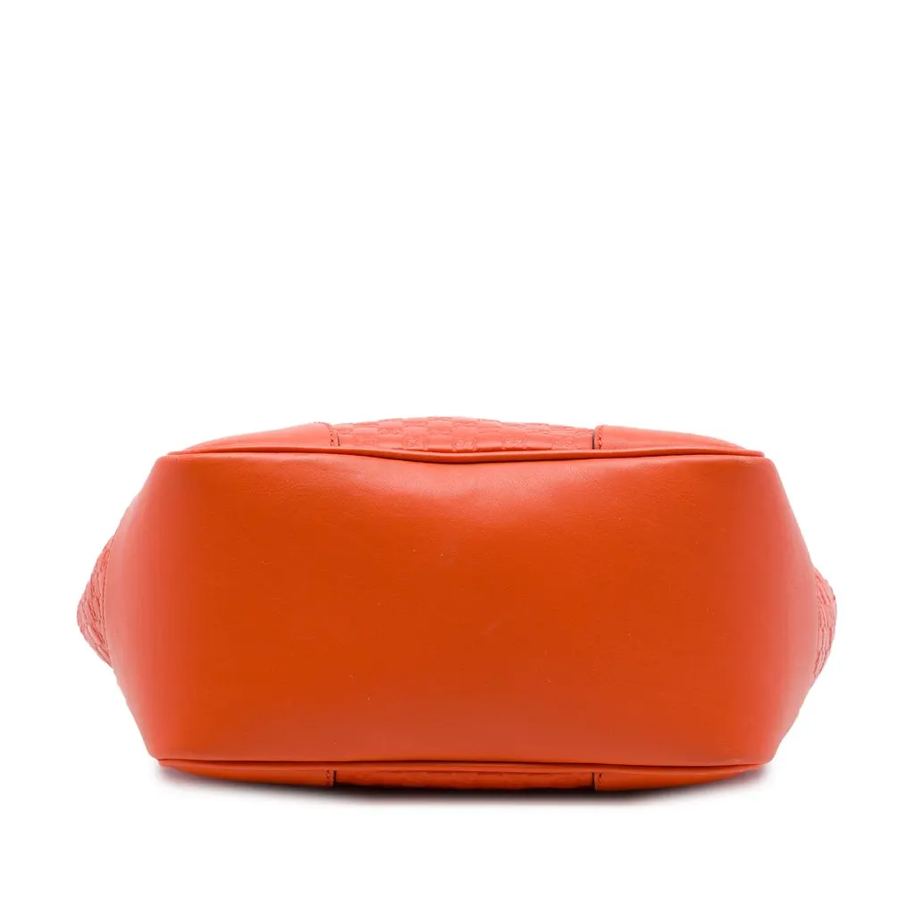 Gucci Small Microguccissima Bree Satchel Orange Leather Very good - Inside View